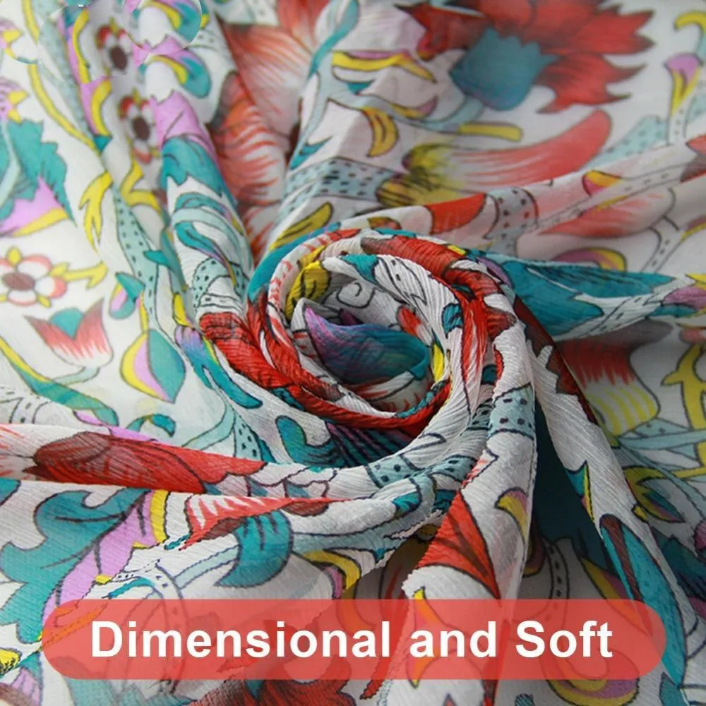 100% Silk Long Scarf Luxury New Design Beach Blanket Shawl