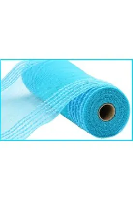 10.25" Drift Border Mesh Ribbon: Turquoise (10 Yards)