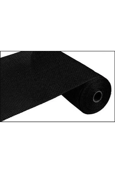 10" Poly Burlap Mesh Ribbon: Black