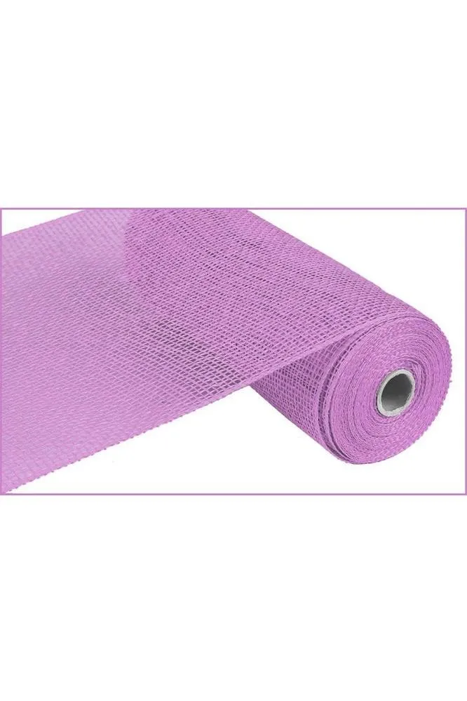 10" Poly Burlap Mesh Ribbon: Lavender Purple (10 Yards)