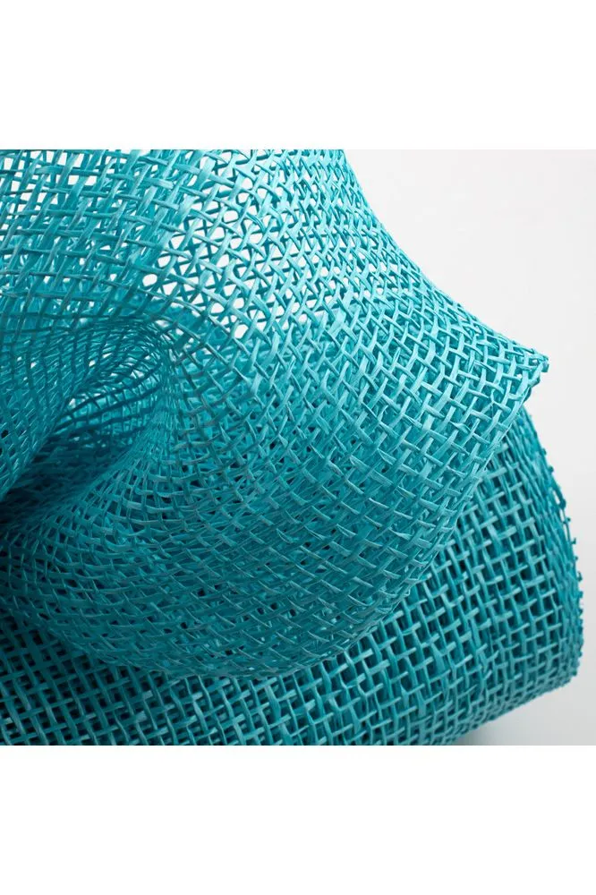 10" Poly Burlap Mesh Ribbon: Turquoise Blue