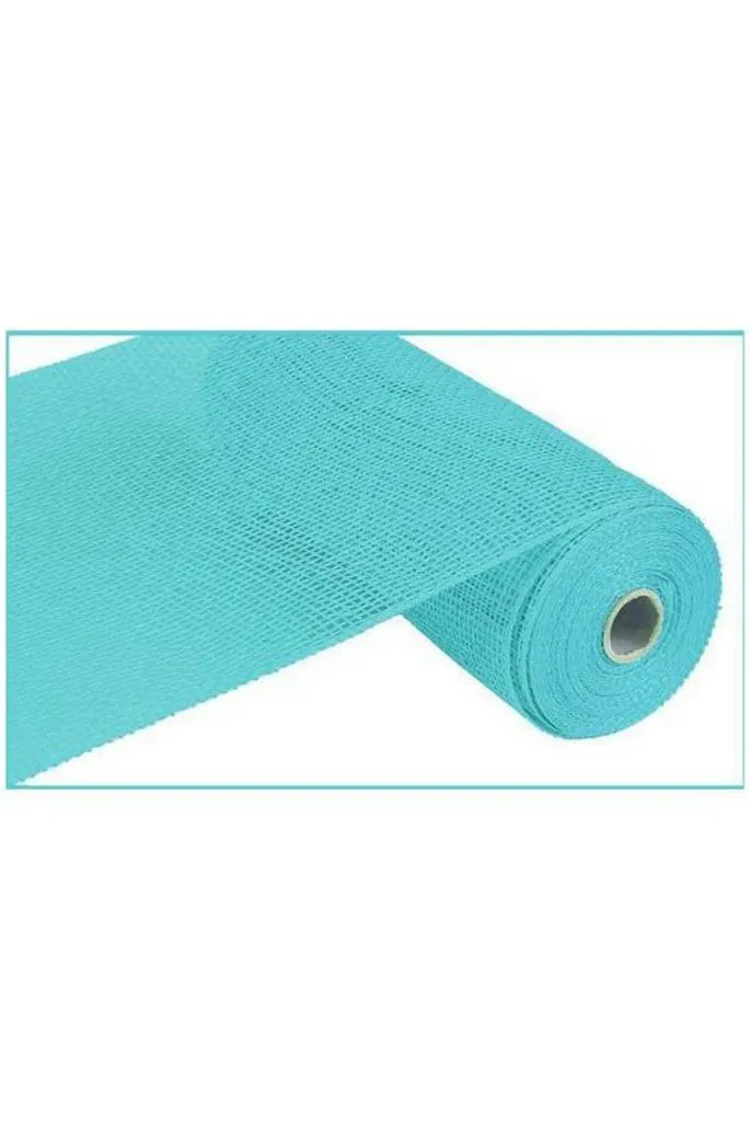 10" Poly Burlap Mesh Ribbon: Turquoise Blue