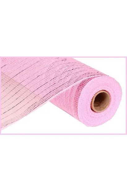 10" Poly Deco Mesh Ribbon: Pink Metallic (10 Yards)