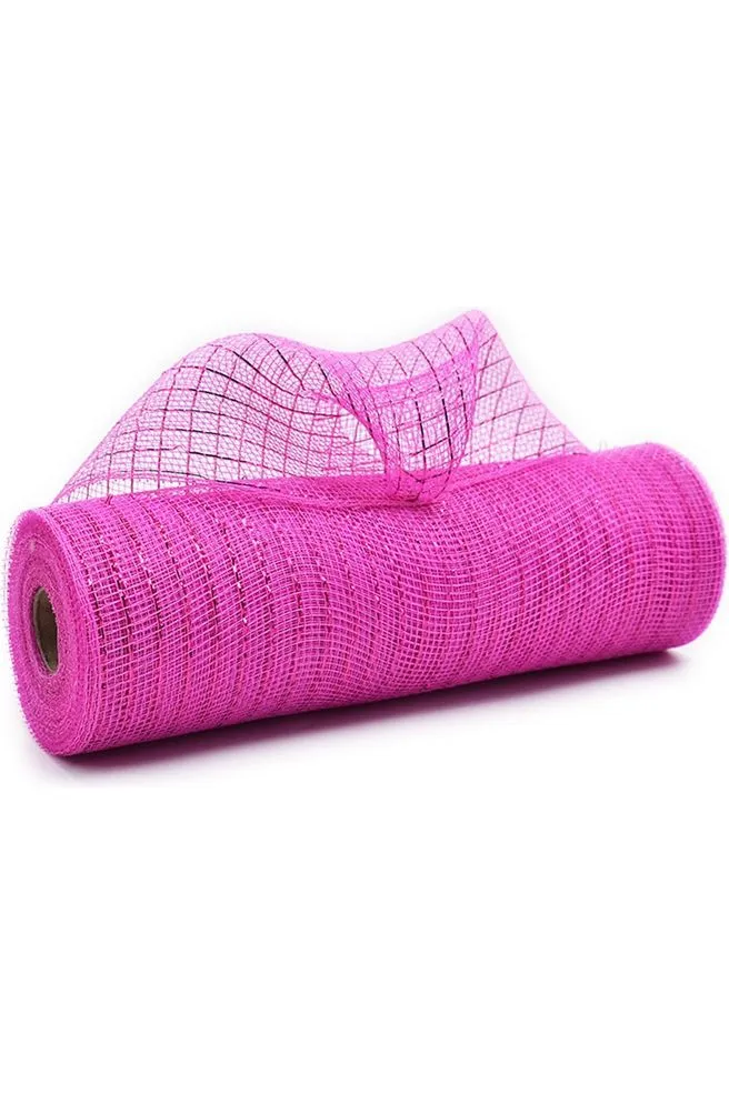 10" Poly Mesh Ribbon: Metallic Hot Pink