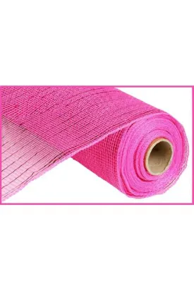 10" Poly Mesh Ribbon: Metallic Hot Pink