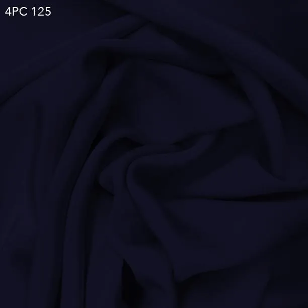 4 Ply Silk Crepe - Navy Blue