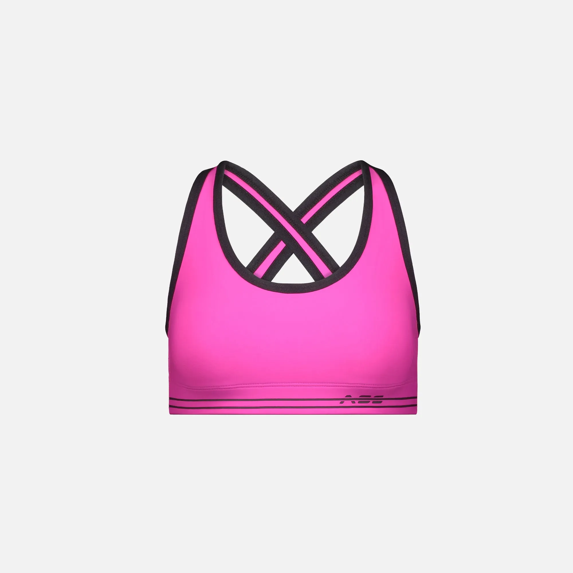 Adam Selman Cross Back Bra - Ultra Pink