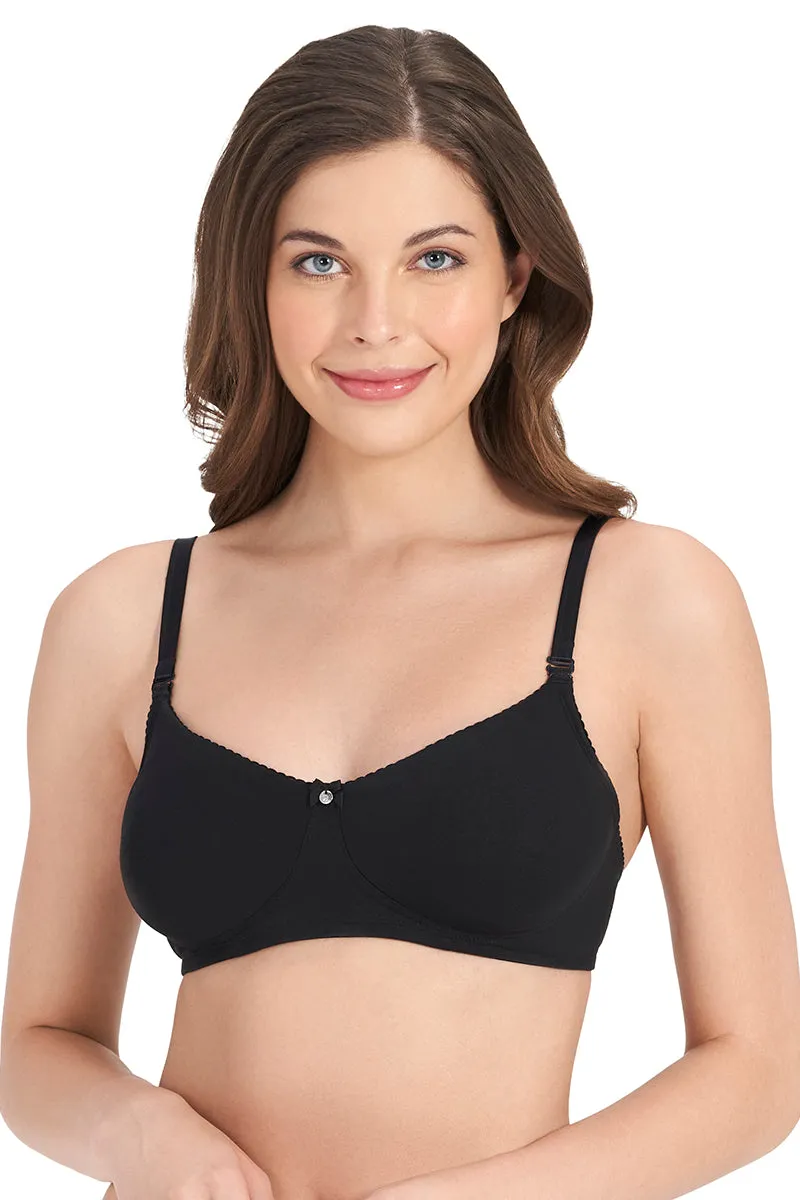 All Day Comfort Non-padded & Non-wired Bra - Black