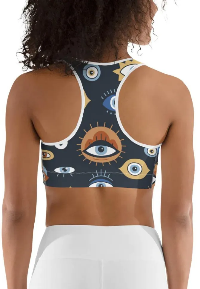 All Eyes On Me Sports Bra