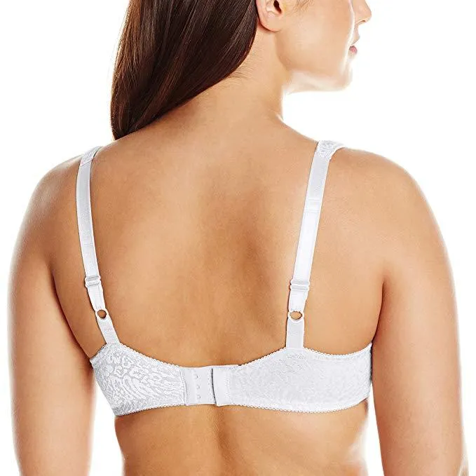 Bali Women's Live It Up Seamless Underwire Bra, White Lace