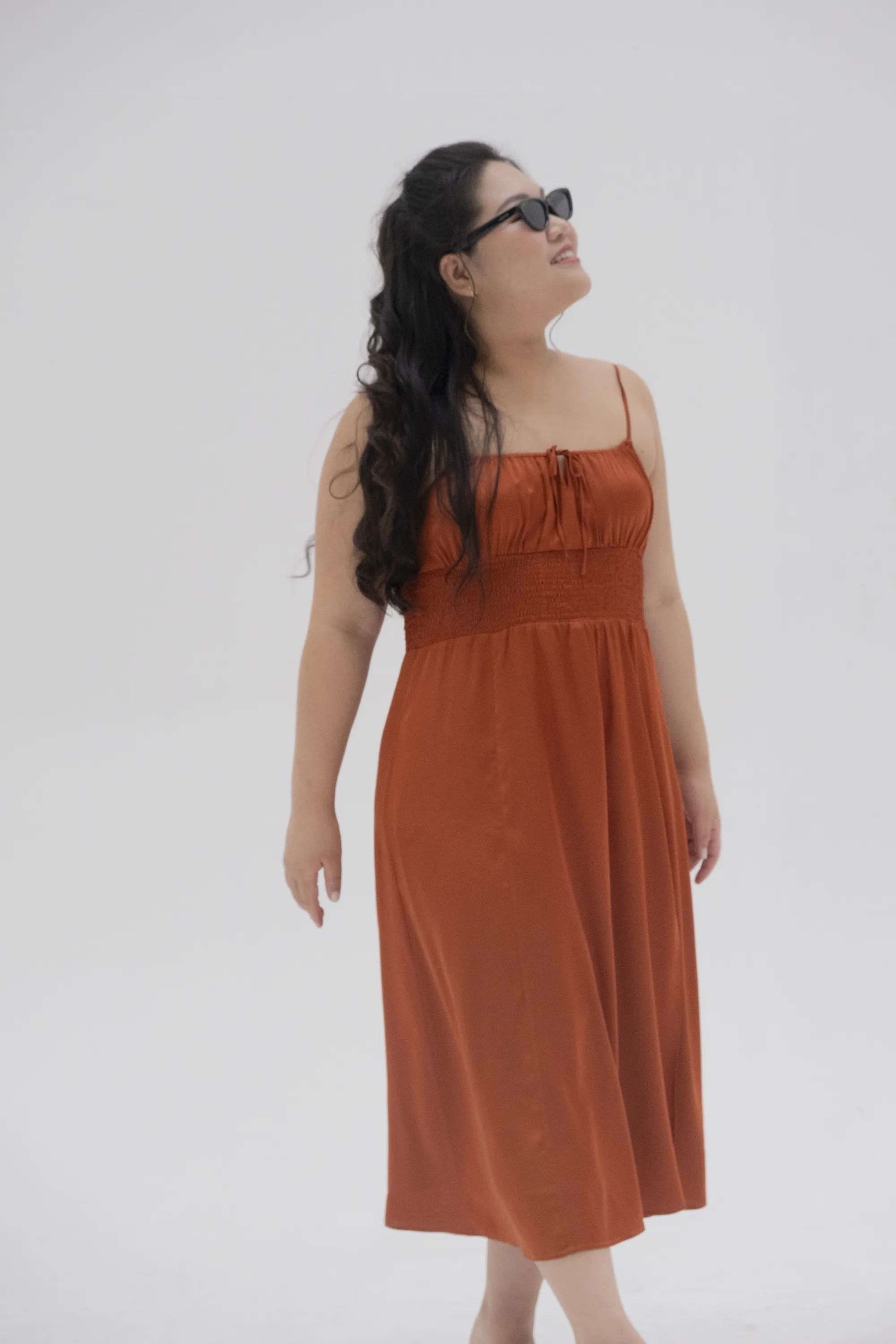 Belle Silk Midi Dress