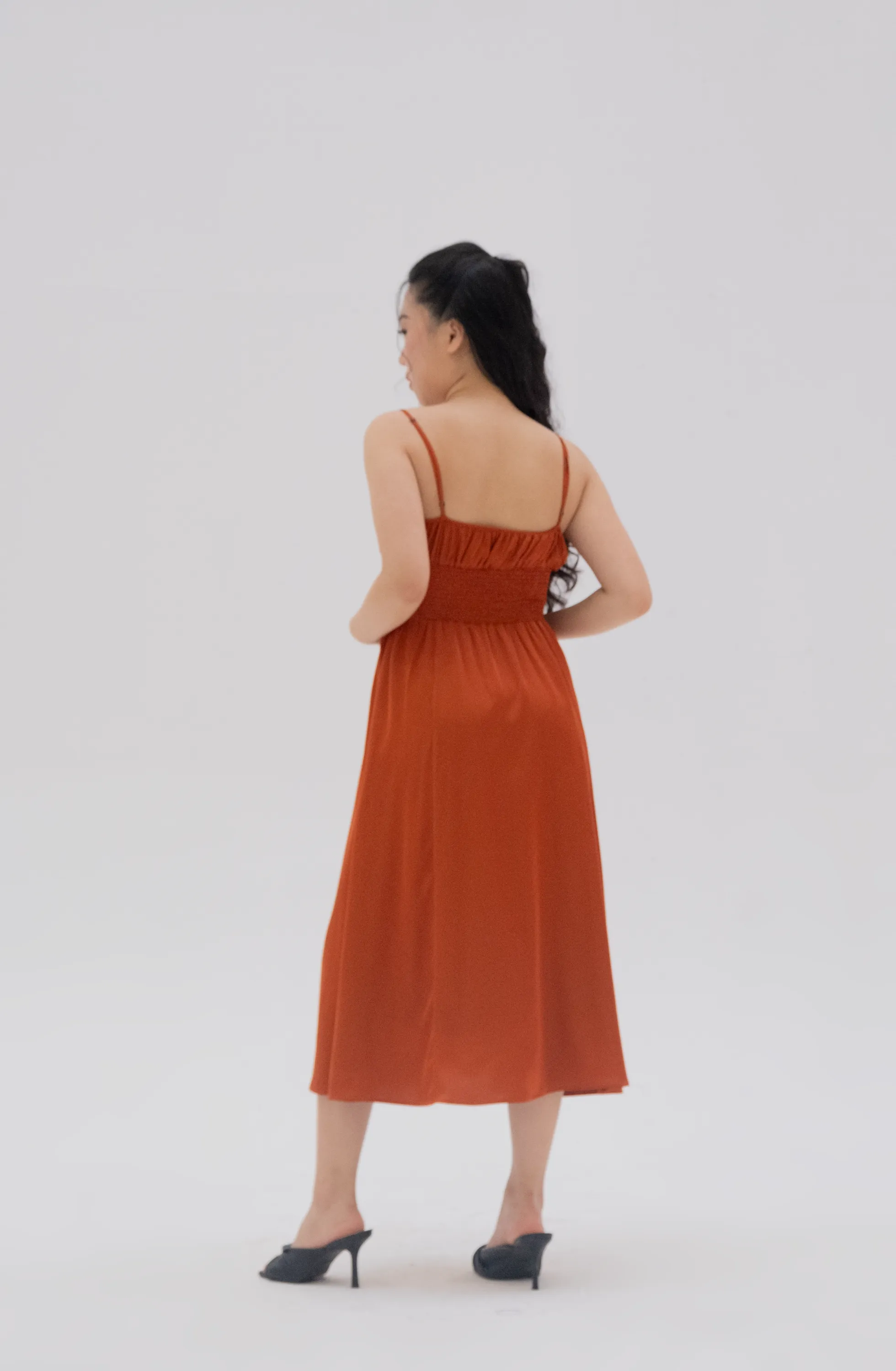 Belle Silk Midi Dress