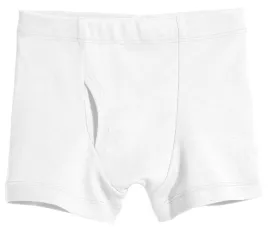 Boys Organic Boxer Briefs Seconds | Damage White