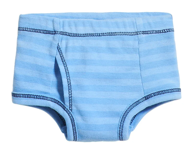 Boys Striped Briefs-Seconds| Damage - Bright Light Blue