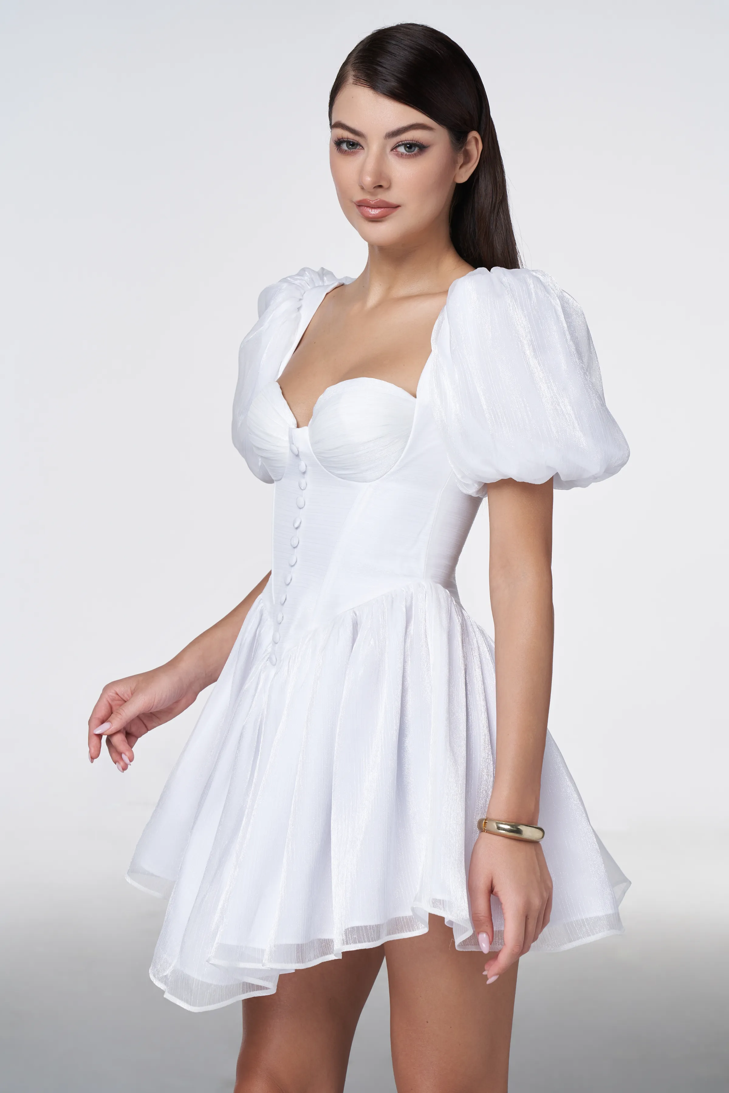 Bridal White Mini Dress