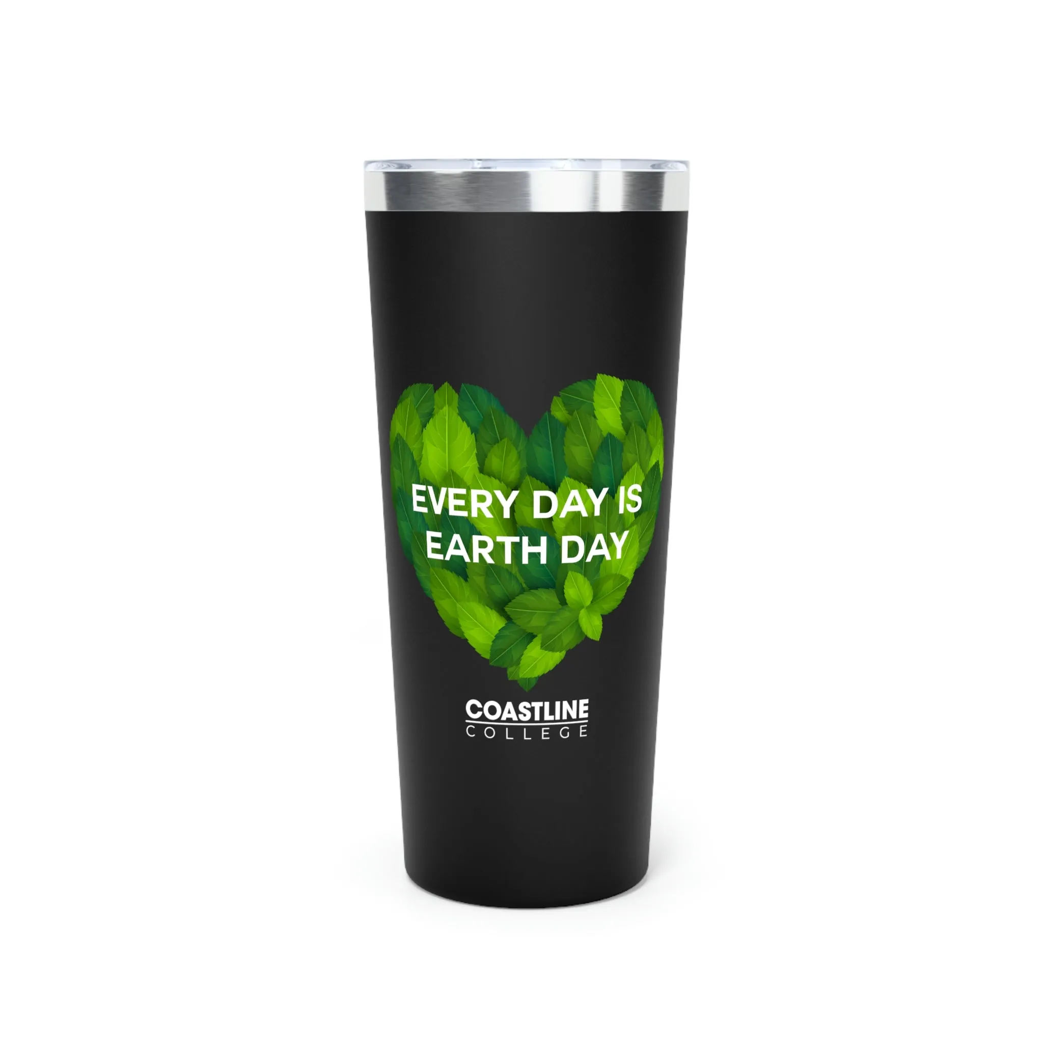 Coastline "Earth Day is Every Day" Copper Vacuum Insulated Tumbler, 22oz