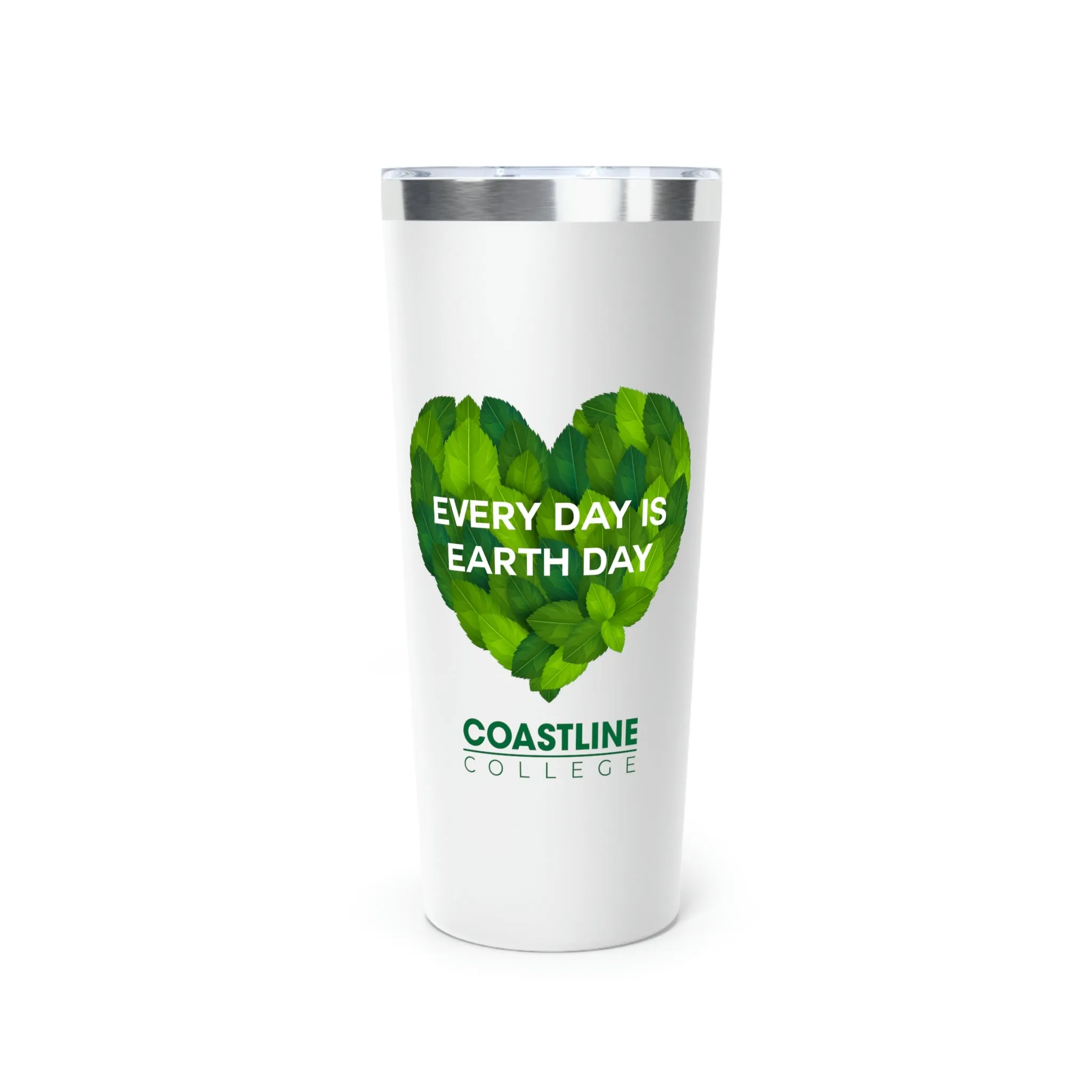 Coastline "Earth Day is Every Day" Copper Vacuum Insulated Tumbler, 22oz