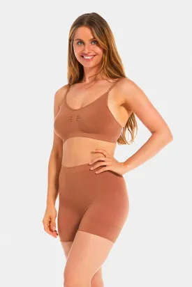 Comfort Bra Spaghetti Straps Bamboo Mocha