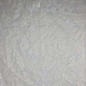 Cream Floral Lace: 2 yds