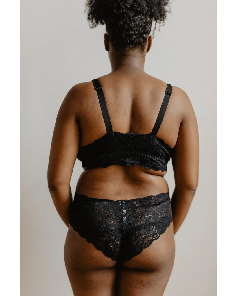 Curvy Sweetie Bralette - Black *FINAL SALE*