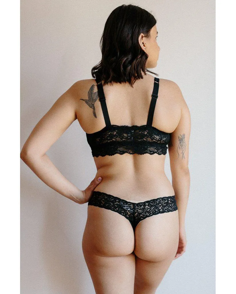 Curvy Sweetie Bralette - Black *FINAL SALE*