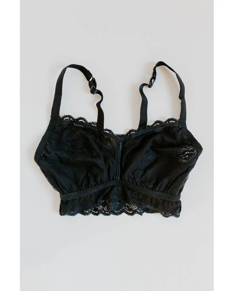 Curvy Sweetie Bralette - Black *FINAL SALE*