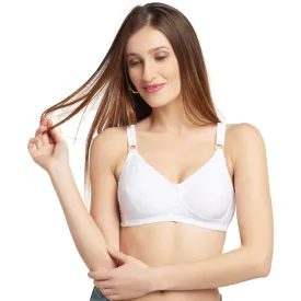 Daisy Dee Women's Cotton Full coverage Non Padded Bra White