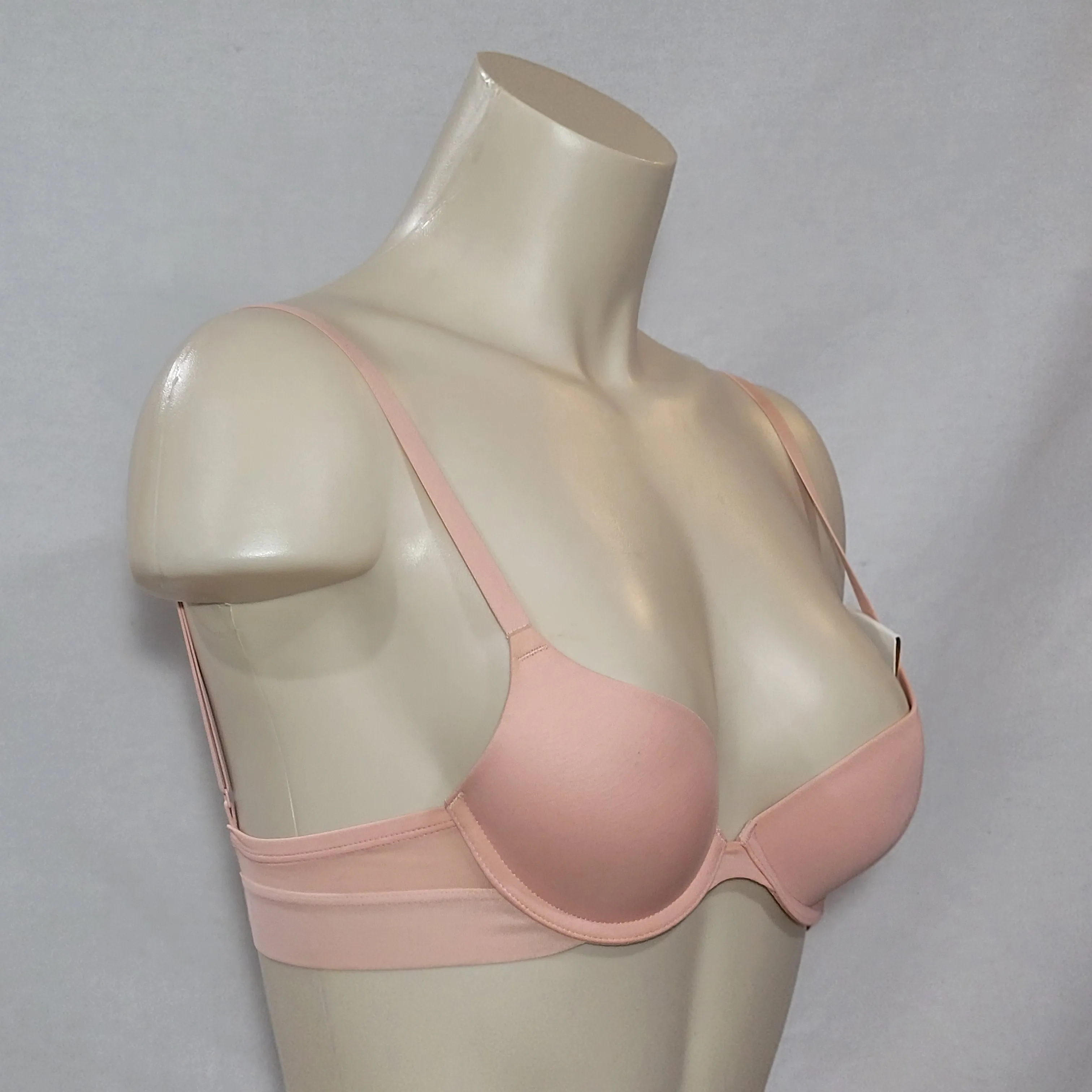 DKNY DK4013 Classic Cotton Custom Lift Underwire Bra 32A Lotus Pink NWT