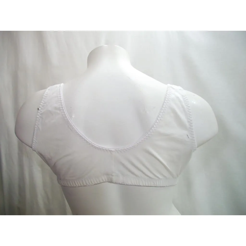 Dream Products 97034 Lace Romance Comfort 93% Cotton Wire Free Bra Size 46 White