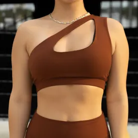 Elegance Sports Bra-Chocolate