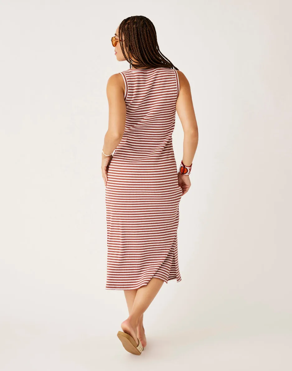 Elodie Rib Dress: Penny Stripe