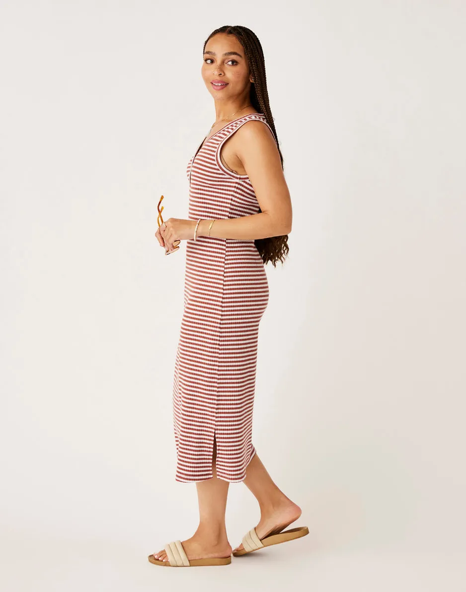 Elodie Rib Dress: Penny Stripe