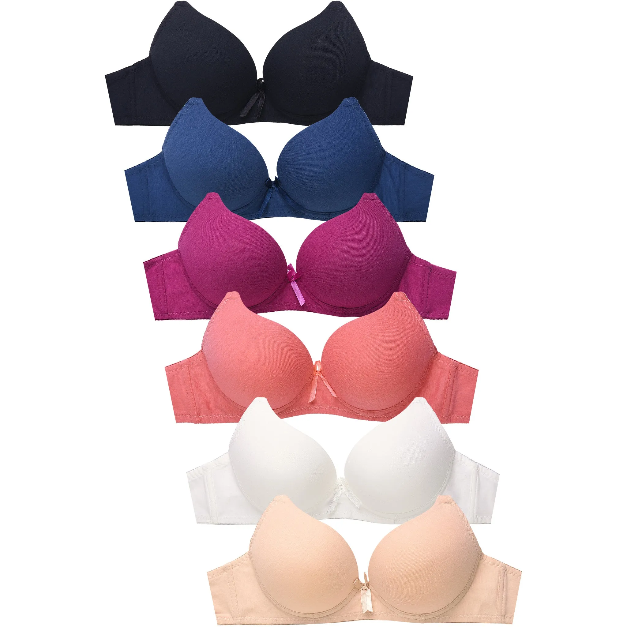 ET|TU LADIES FULL CUP COTTON PUSH UP BRA (BR4370PU)