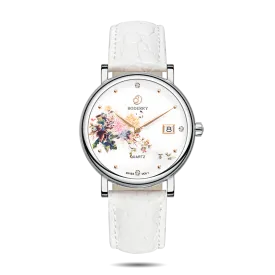 FLOWER - Swiss Quartz Movement Watch | Silver & Chrysanth