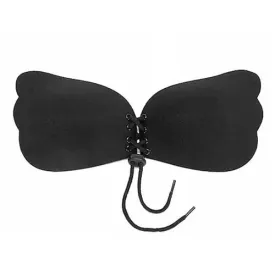 FreeBra Lace Up Adhesive Bra Black