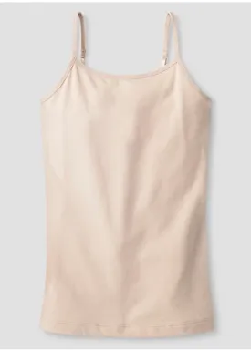 Girls' Cami Top with Shelf-Bra - Beige