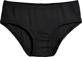 Girls Organic Briefs Seconds | Damage Black