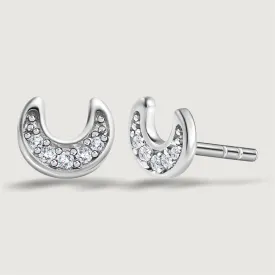 Half Moon Diamond Earrings