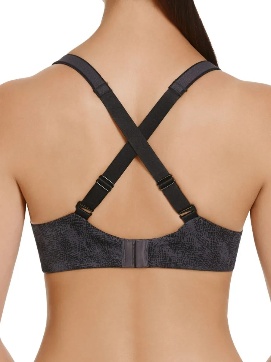 High Performance Wired Sports Bra - Black