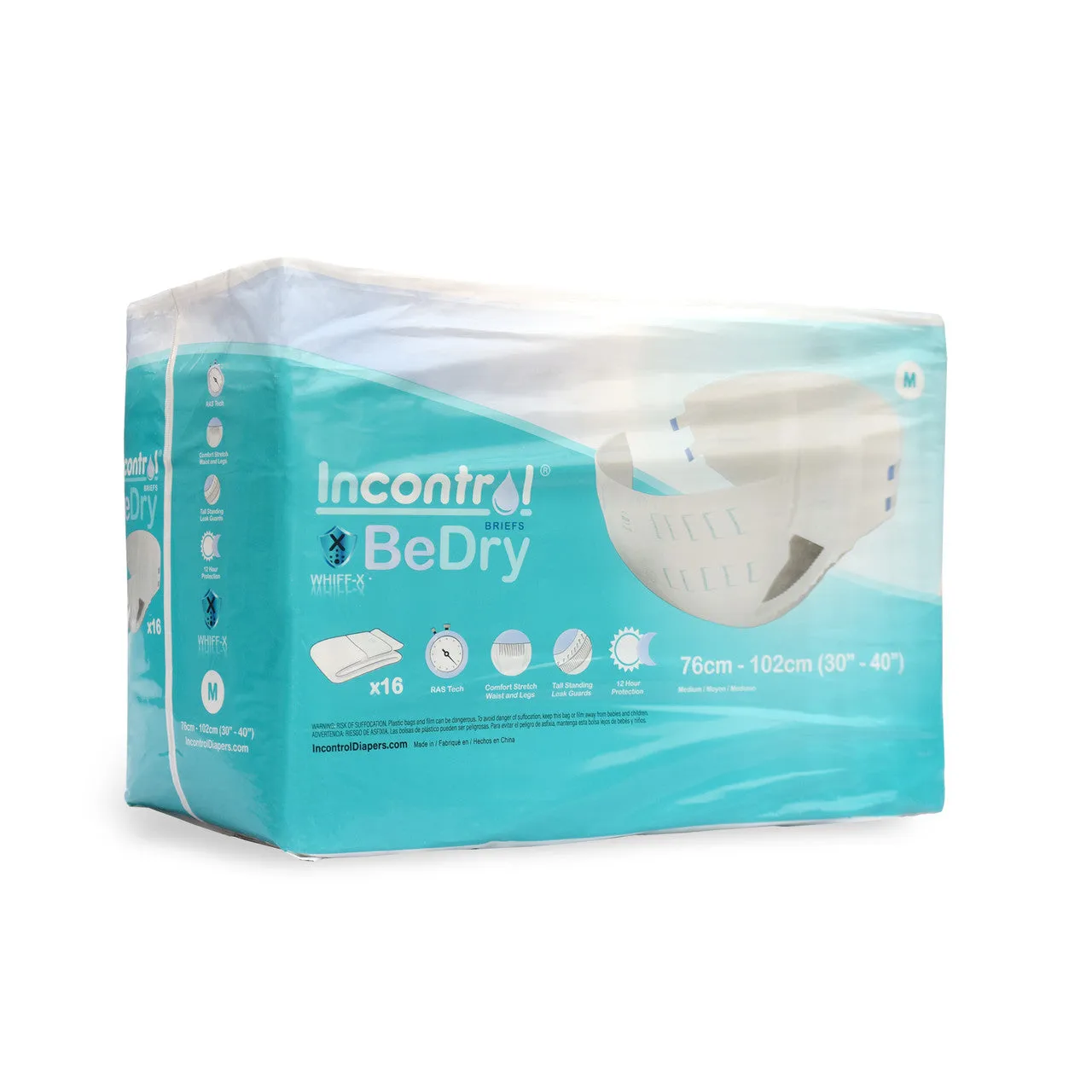 InControl BeDry Premium Incontinence Briefs