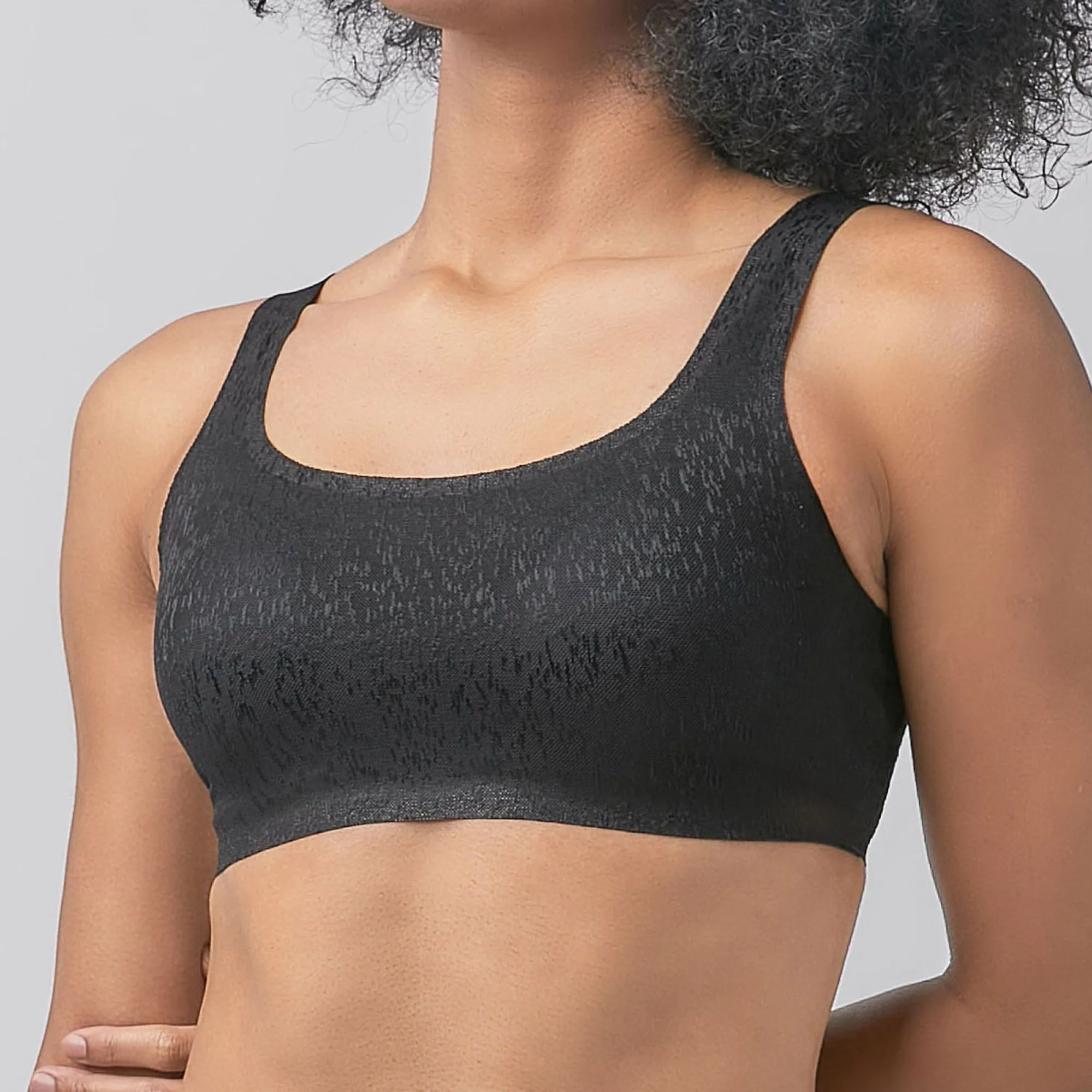 Invisible Lightmesh Extra Skin™ Bra Top - Black