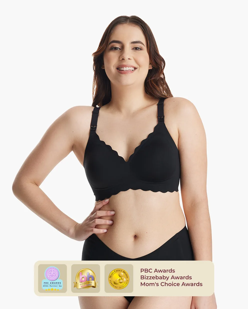 Jelly Strip - Seamless Floral Push up Nursing Bra -YN46