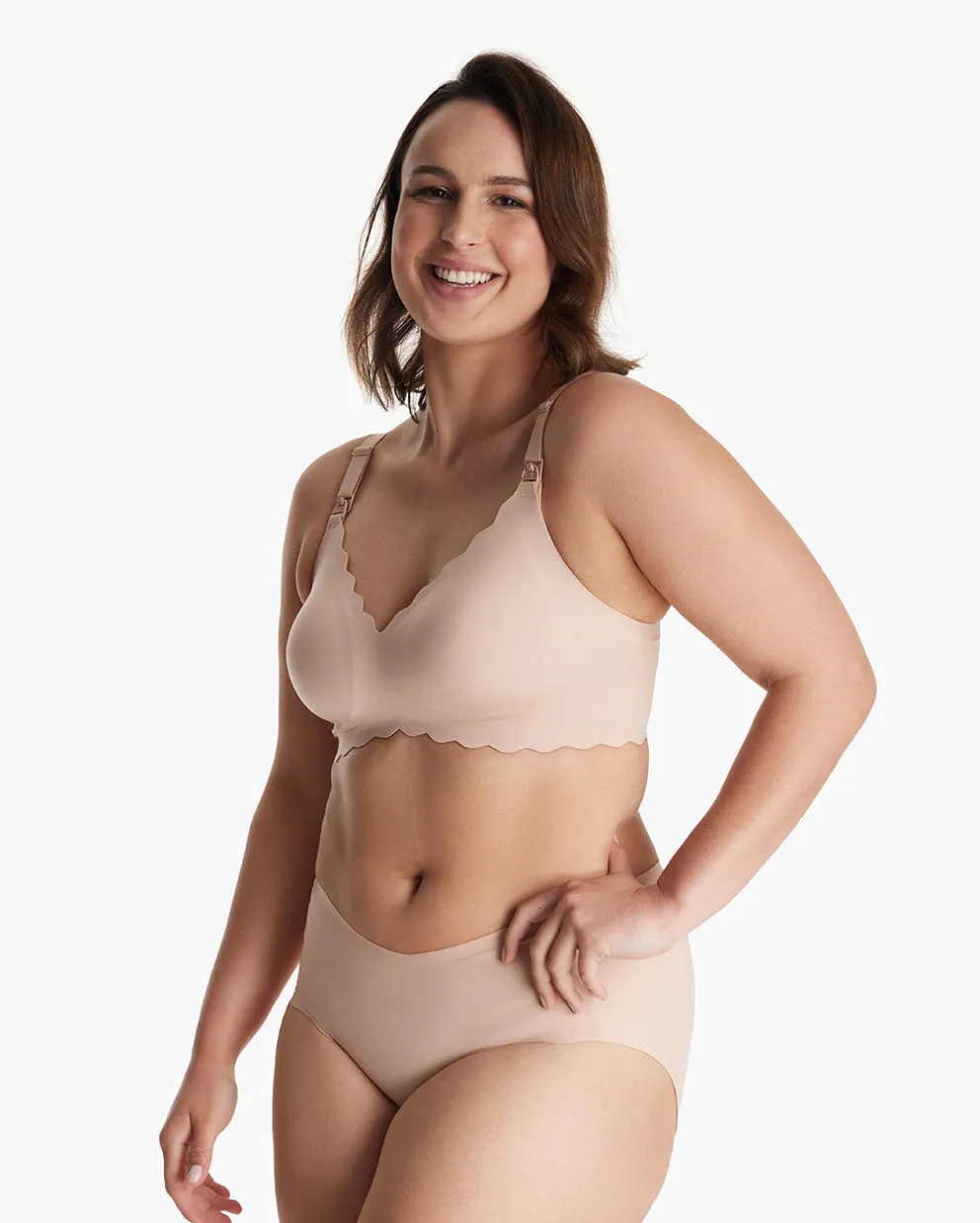 Jelly Strip - Seamless Floral Push up Nursing Bra -YN46