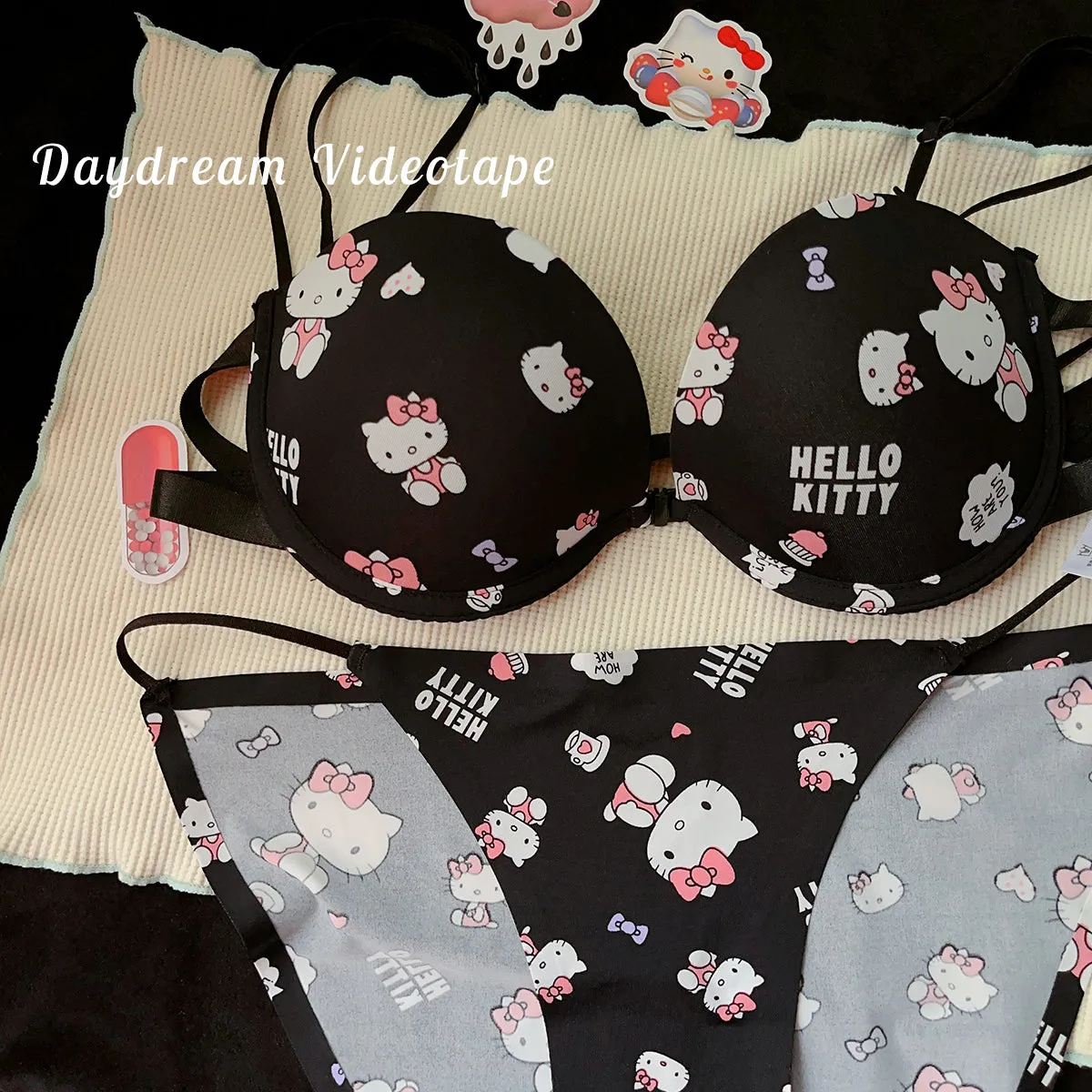 Kitty Japanese cute push-up halter bra