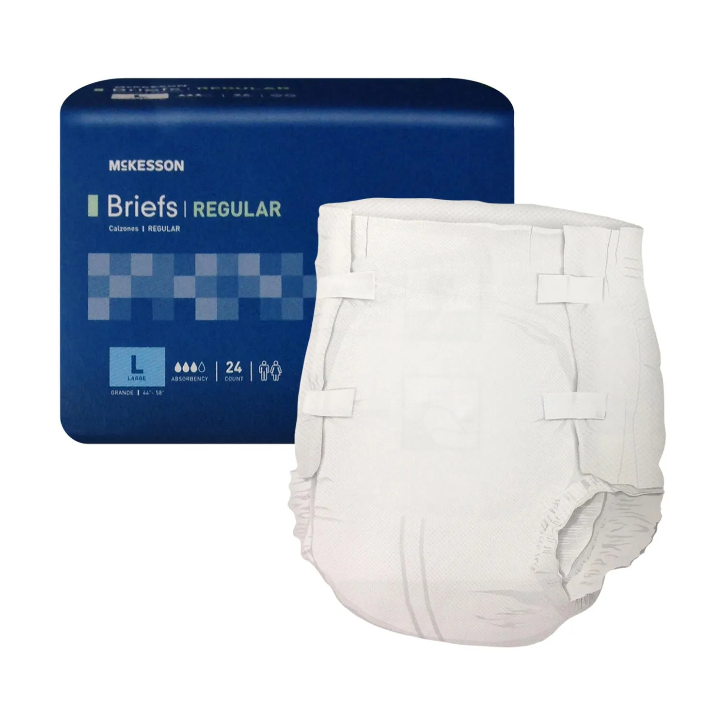 McKesson Stay Dry Regular Briefs