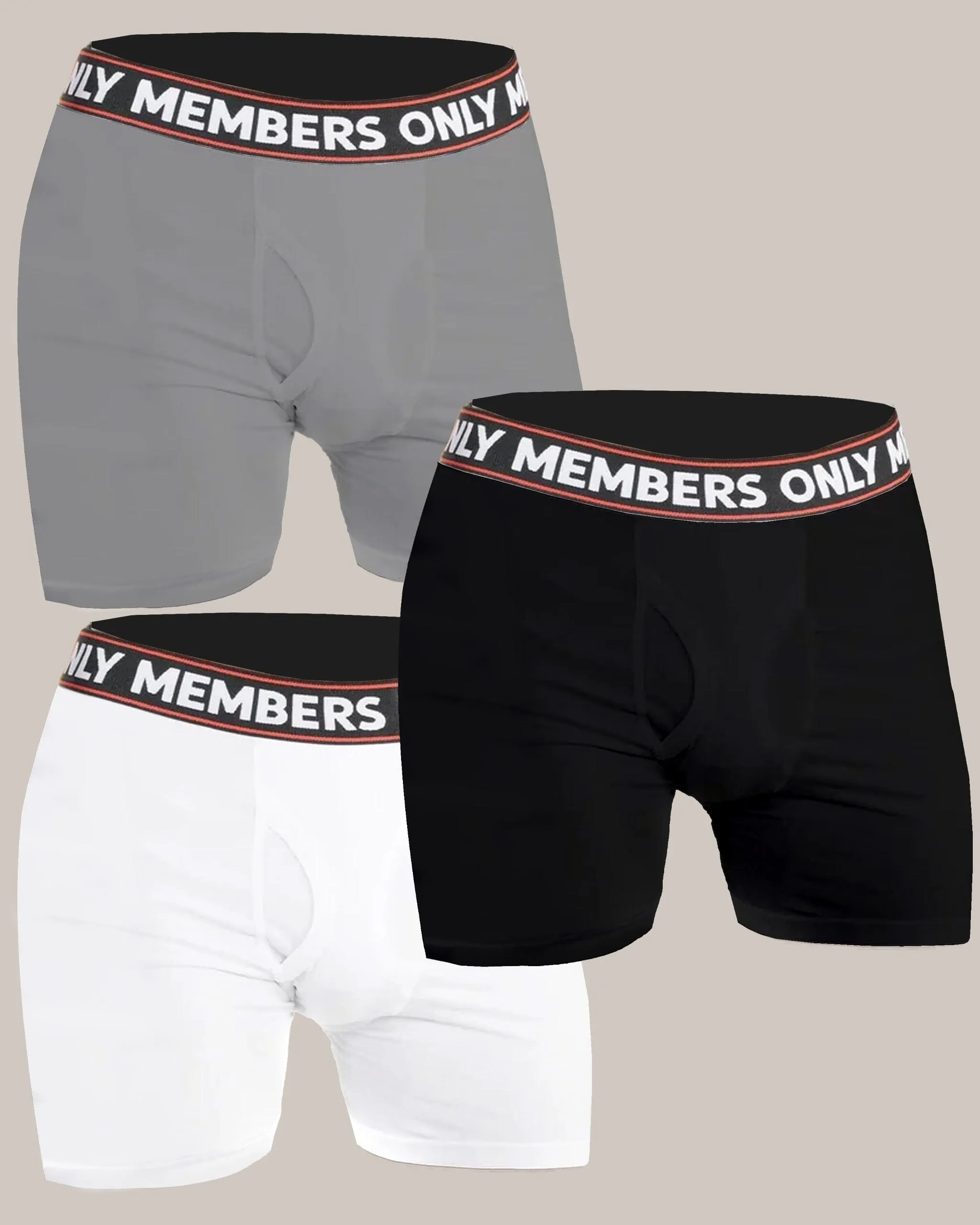 Men’s 3PK Poly Spandex Athletic Boxer Brief - FINAL SALE