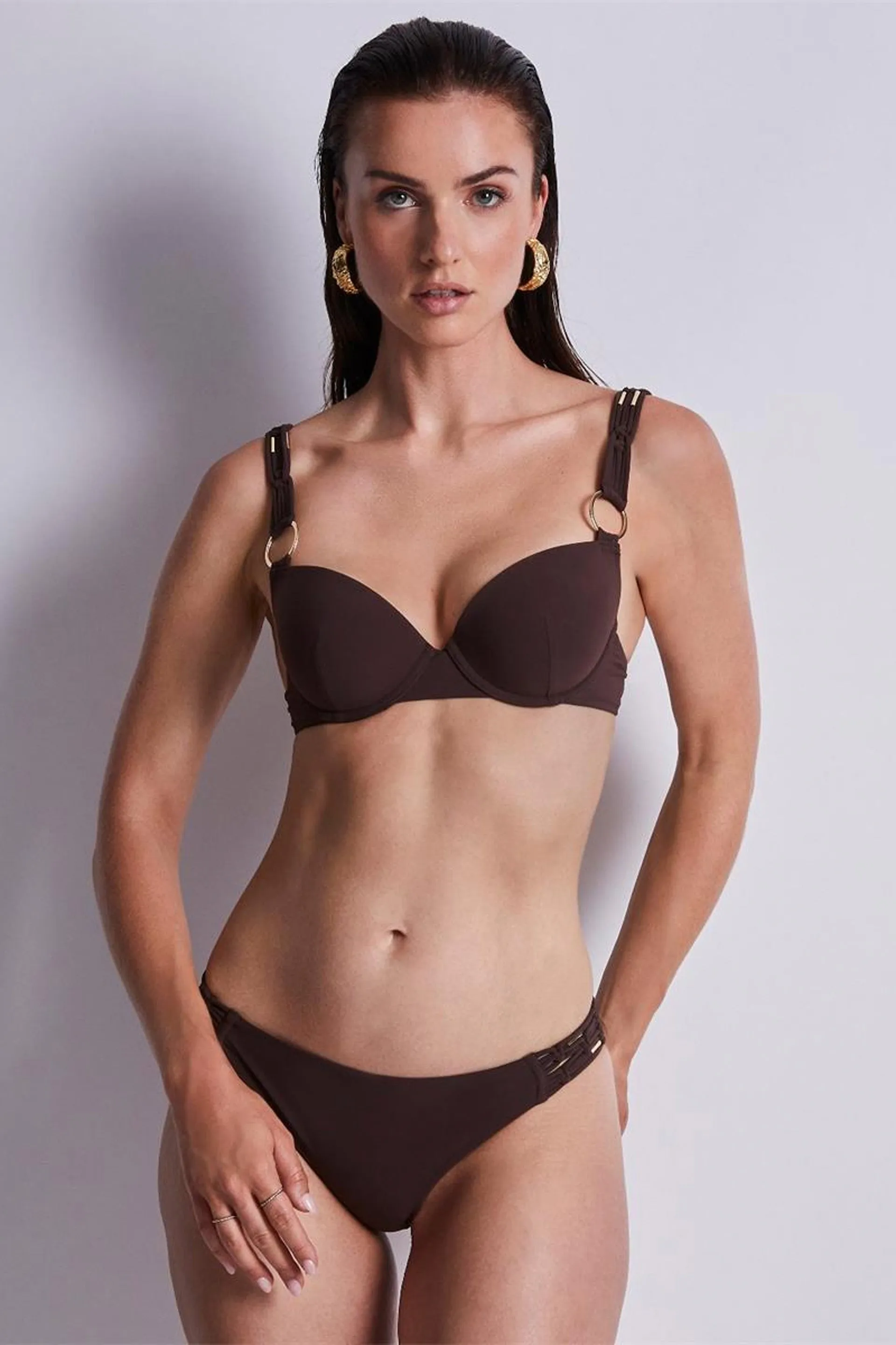 Muse Bikini Plunge Bra Henna