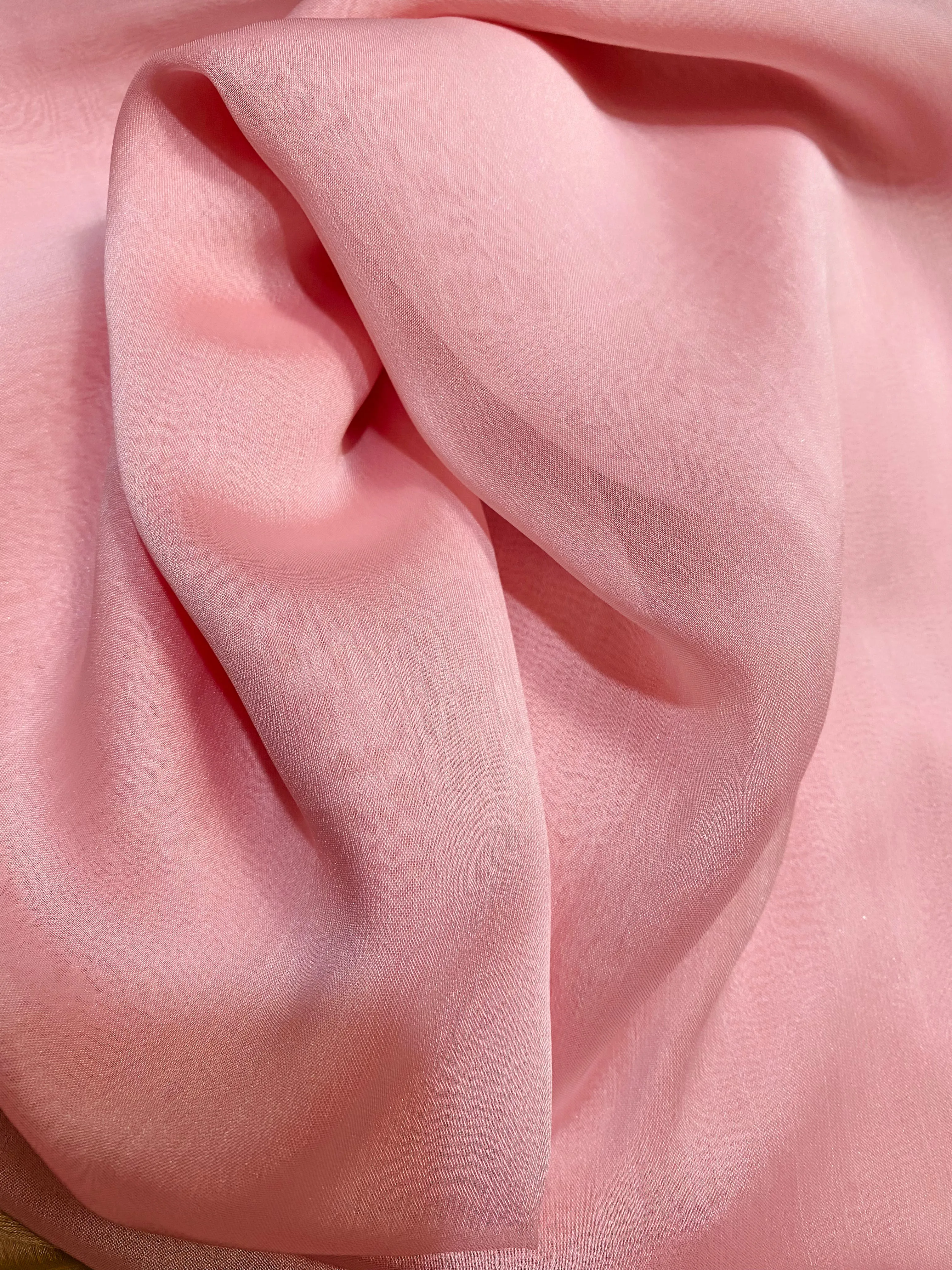 NEW Duchess Deseray Silk & Poly Chiffon Sheer Fabric - Bubblegum Pink