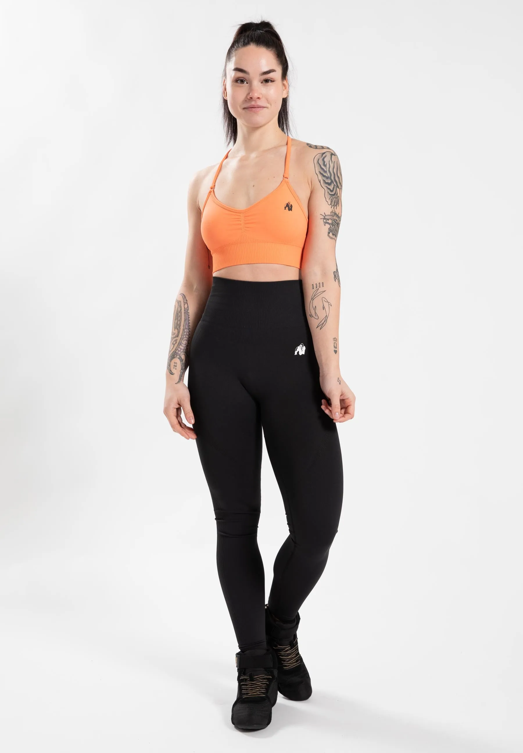 Olivia Seamless Sports Bra - Peach