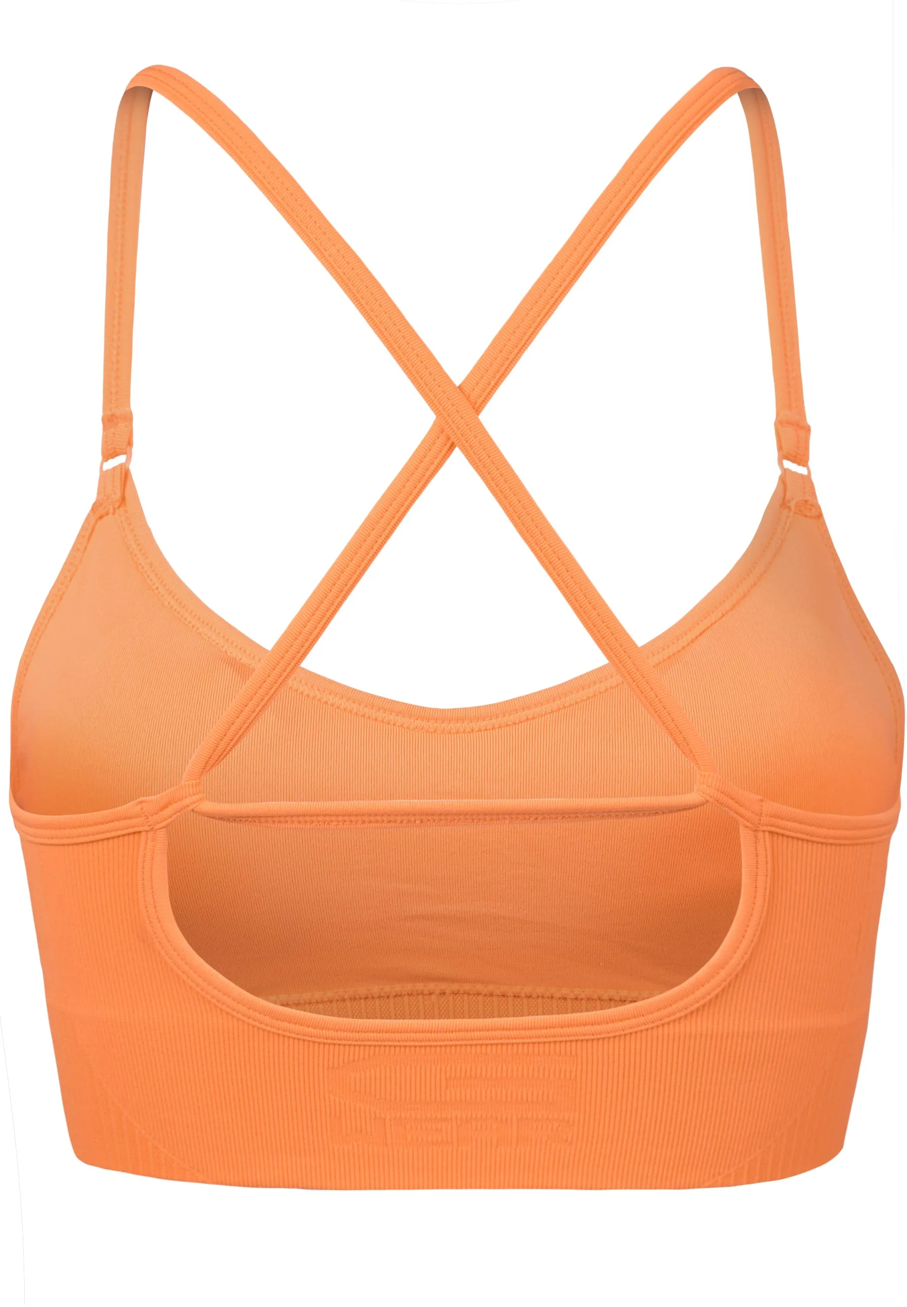 Olivia Seamless Sports Bra - Peach